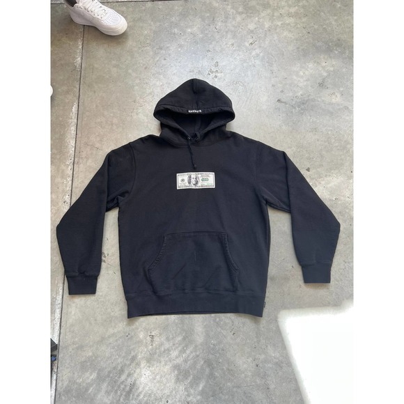 Supreme $100 Bill Black Hoodie Size Large